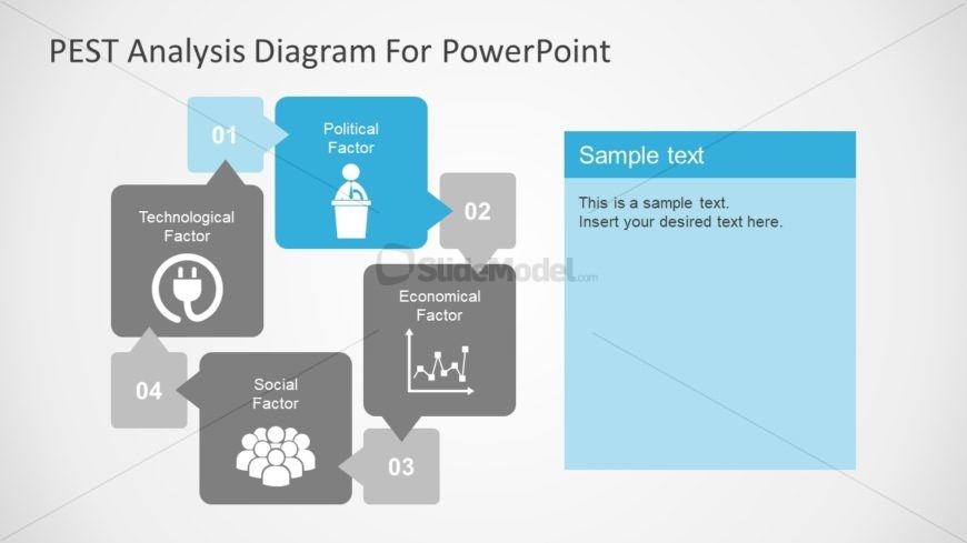 Infographic PowerPoint PEST Analysis Diagram