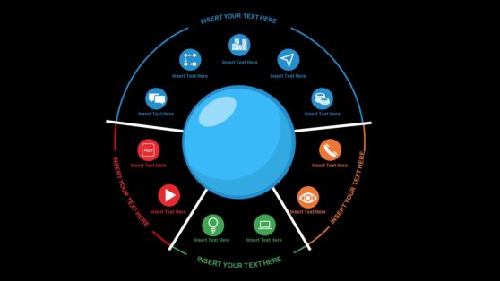 Circular Diagram 11 Steps Zoom PPT Templates