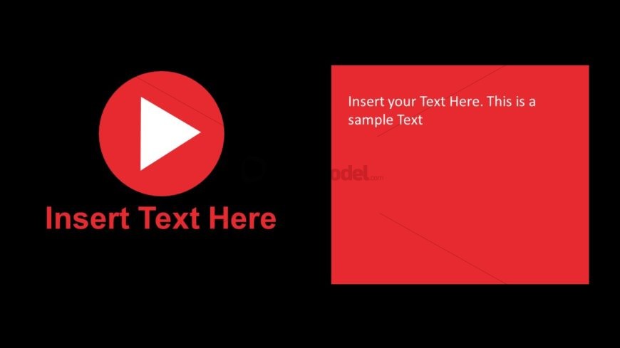 PowerPoint Templates Play Here Icon