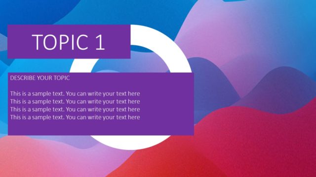 4 Steps Free PowerPoint Template