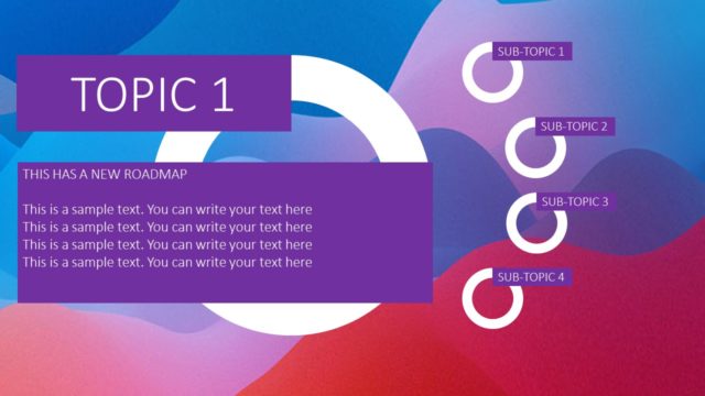 Business PowerPoint 4 Steps Concept