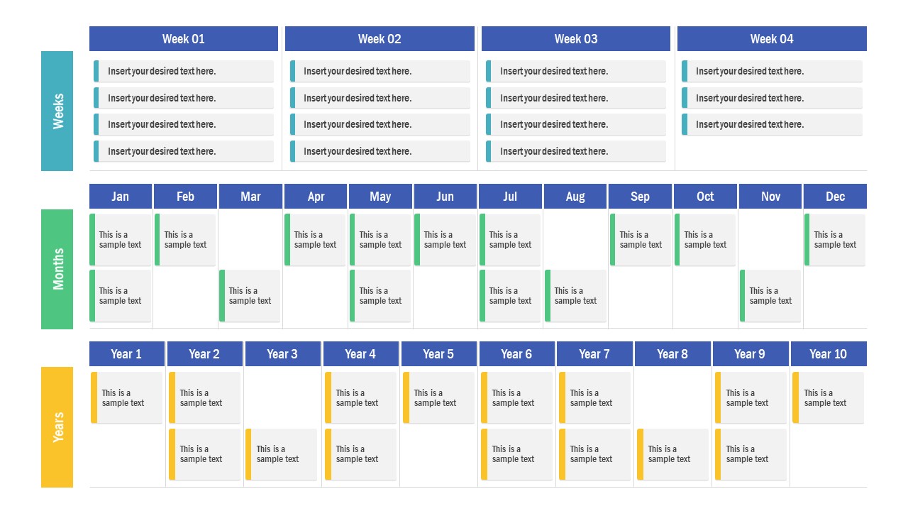 Free Card Scheduler PowerPoint Timeline Templates - SlideModel