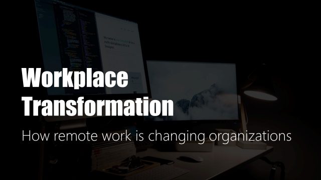 Remote Work Transformation Cover PPT