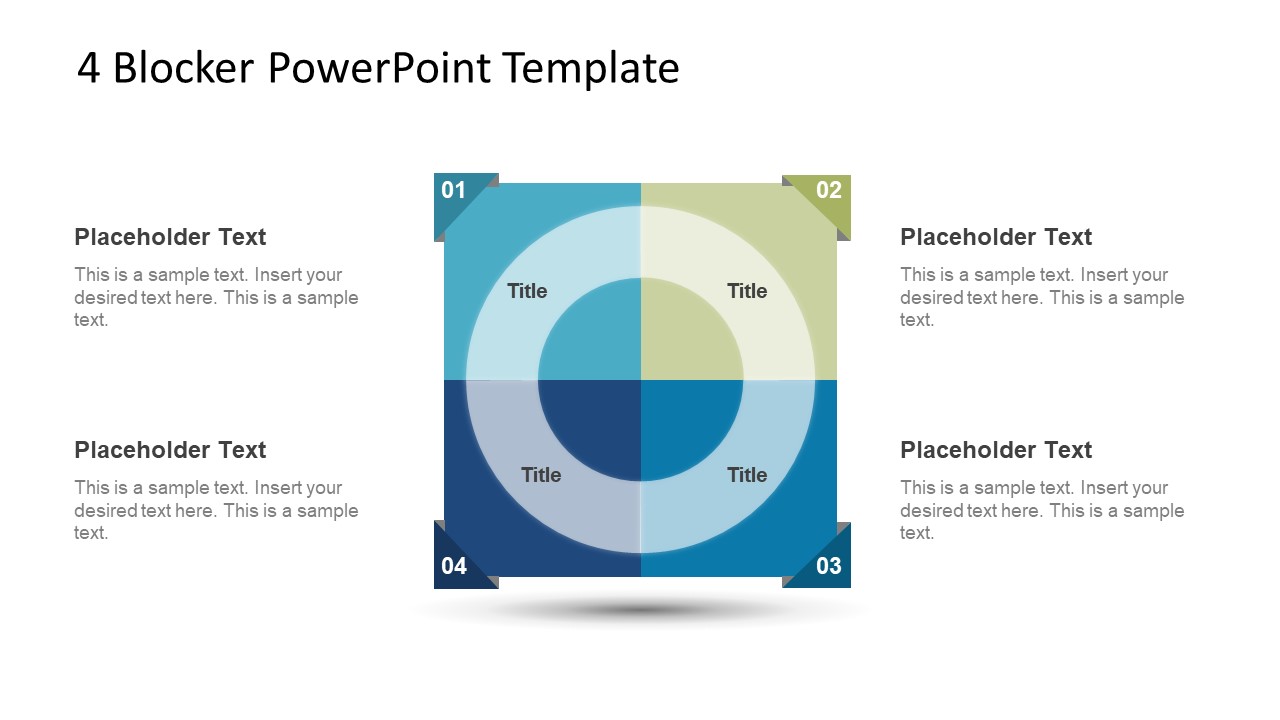 Free 4 Blocker PowerPoint Diagrams - SlideModel