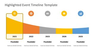 Free Template of Highlighted Timeline 