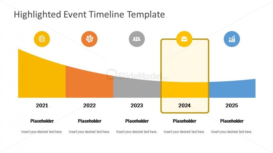 Infographic PowerPoint Highlighted Timeline