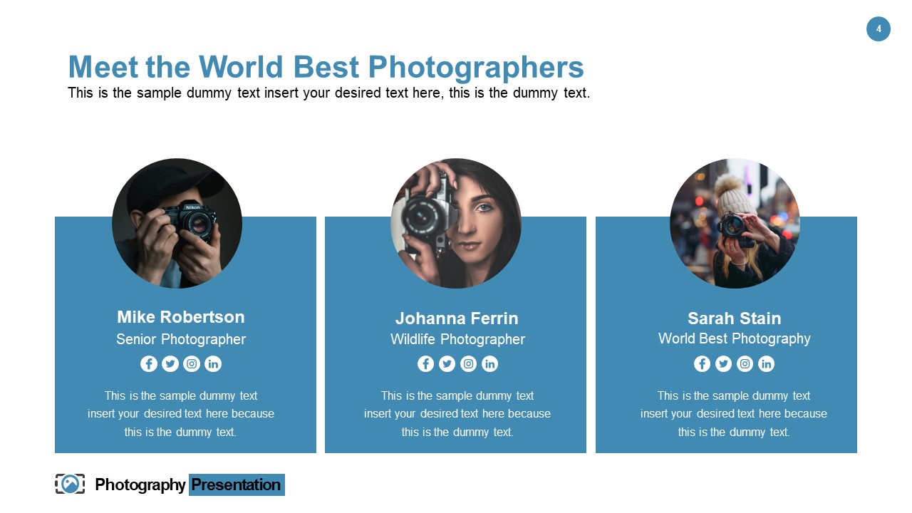 Meet The Team of Photography 