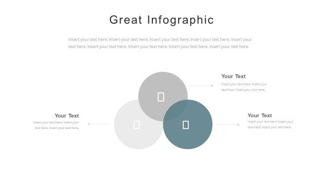 3 Steps Venn Diagram Corporate Template
