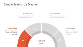 4 Items Semicircle Diagram 