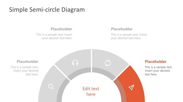 Editable Semi-circle PowerPoint Diagram