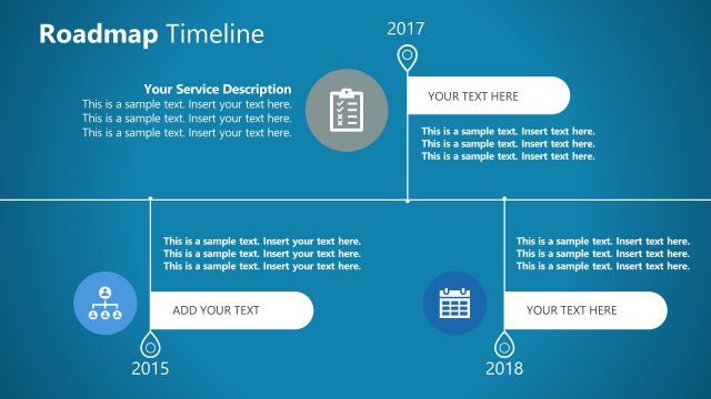Corporate Business Blue Theme Timeline