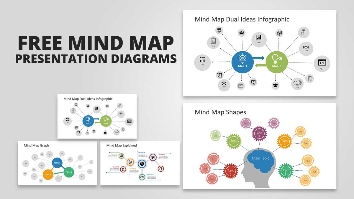 Free Mind Map PowerPoint Diagrams - SlideModel