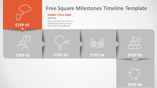 Timeline Planning 6 Steps PowerPoint