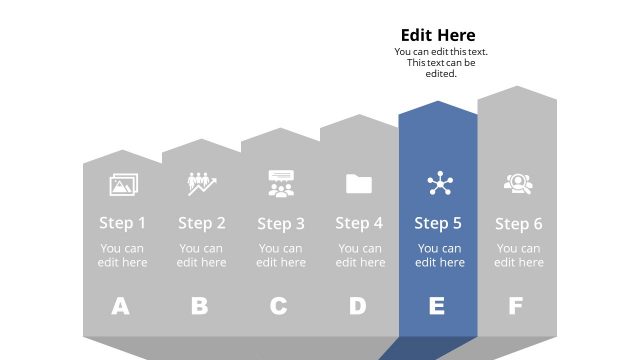 Step 5 3D Infographic Diagram Template