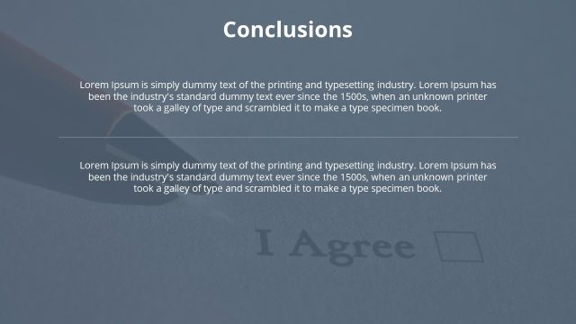 Professional Thesis Conclusion Section PowerPoint