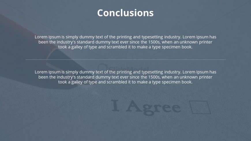 Slide of Conclusion Professional Thesis 