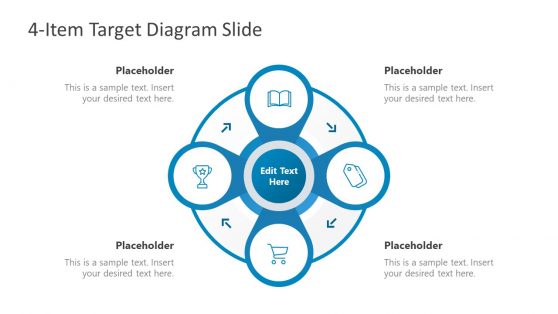 Infographic PowerPoint 4 Targets 