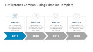 PowerPoint Free Template Chevron Timeline