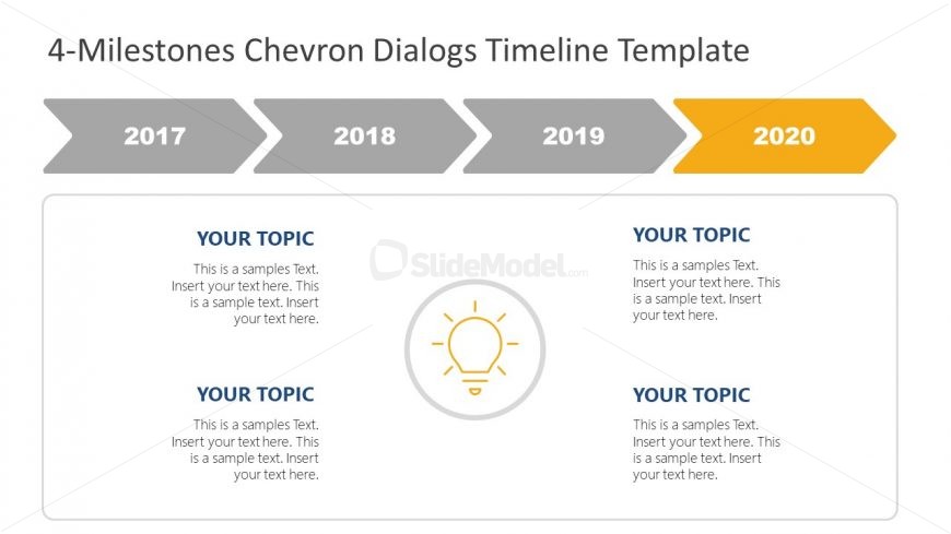 Flat Business Timeline PowerPoint