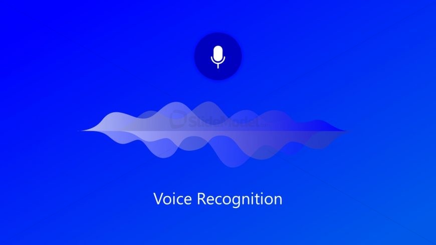 PPT Voice Recognition Sound Waves Template
