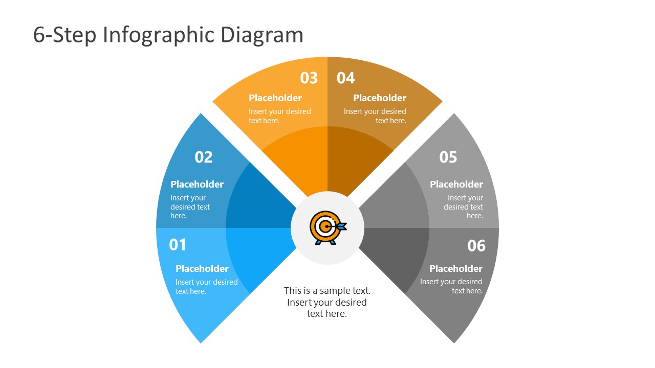 Presentation of 6 Steps Infographic Diagram 