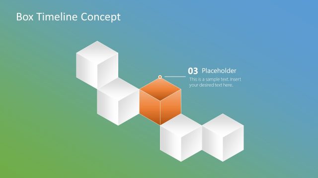 Presentation of 3D Box Timeline Template