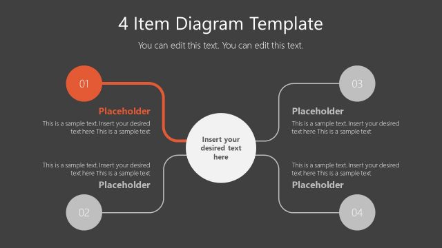 4-Item Infographic Diagram Step 1