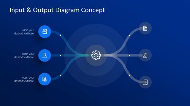 3 Input 3 Steps PowerPoint Diagram