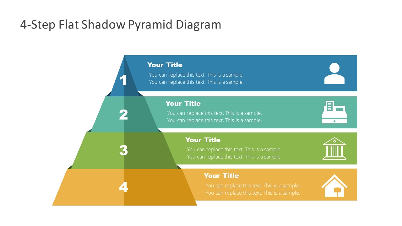 Slide of Infographic Pyramid Diagram 