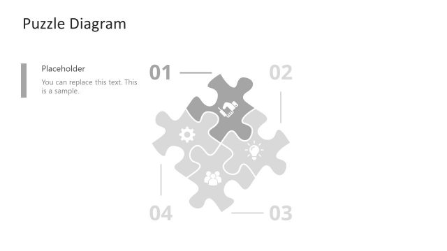 Step 1 Puzzle Diagram Shape PPT