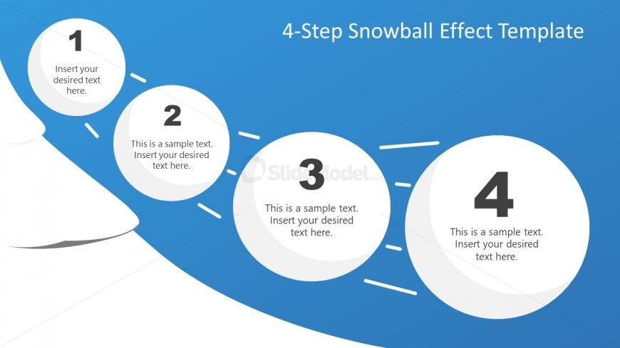 PPT Snowball Diagram Template 