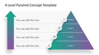 4 Level Pyramid Diagram Template 