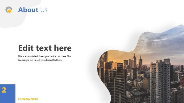 Simple Presentation PowerPoint About Us Slide