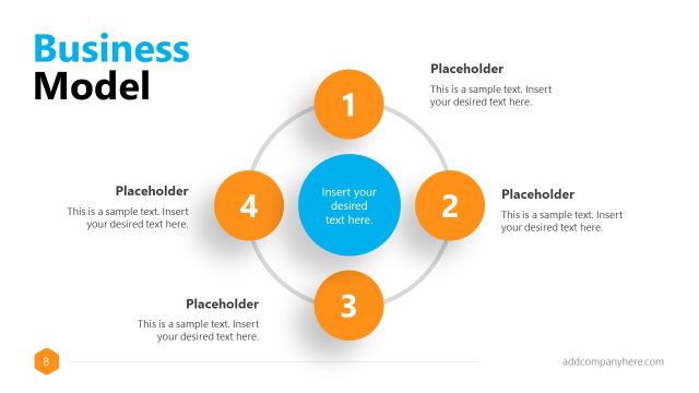 Business Proposal 4 Steps Model PowerPoint