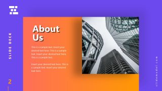 Template of Business Presentation About Us