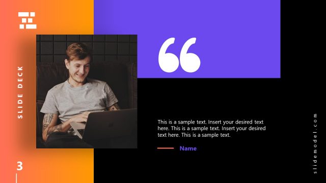 Business Deck Quote Slide PowerPoint