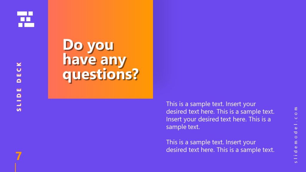 Business Deck Q&A Slide PowerPoint - SlideModel