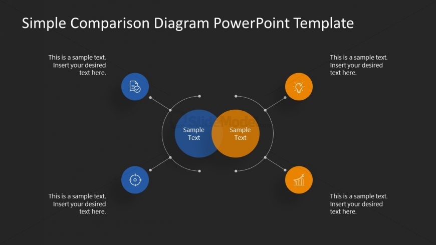 PowerPoint 4 Steps Comparison PPT