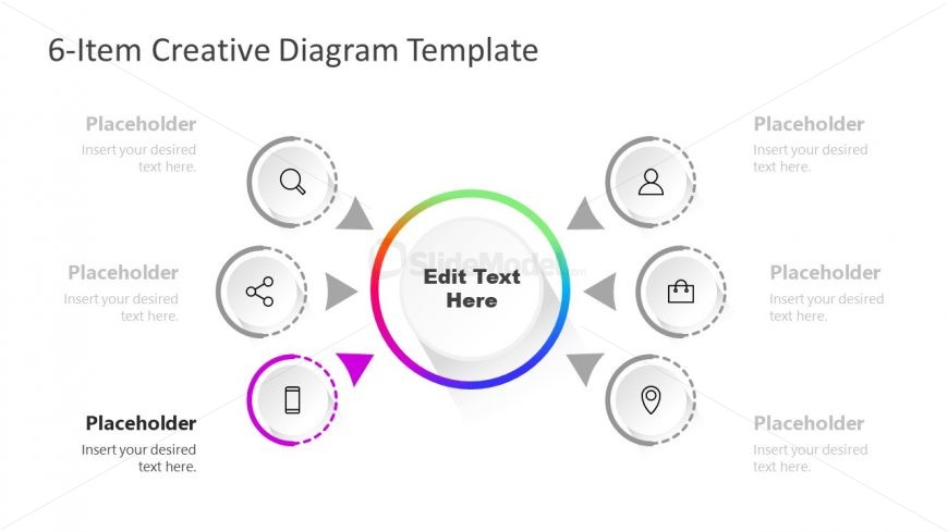 Step 3 PowerPoint Diagram of Gradient Colors 