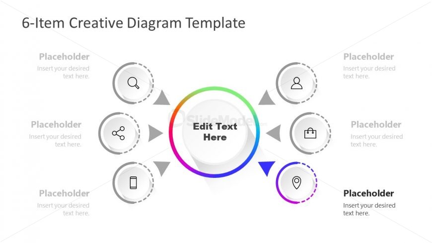 Step 4 PowerPoint Diagram of Gradient Colors 