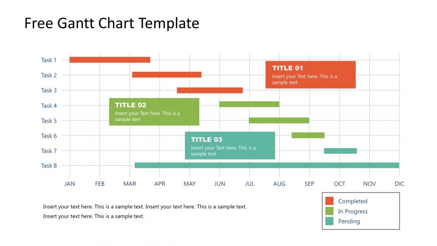 PowerPoint Gantt Chart Project Reporting Template 