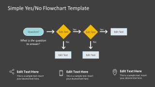 Flat Flow Process Diagram PowerPoint 