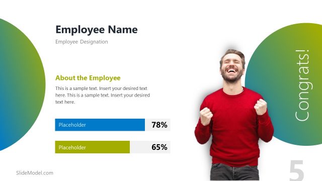 Template of Employee Spotlight with Skill Scale
