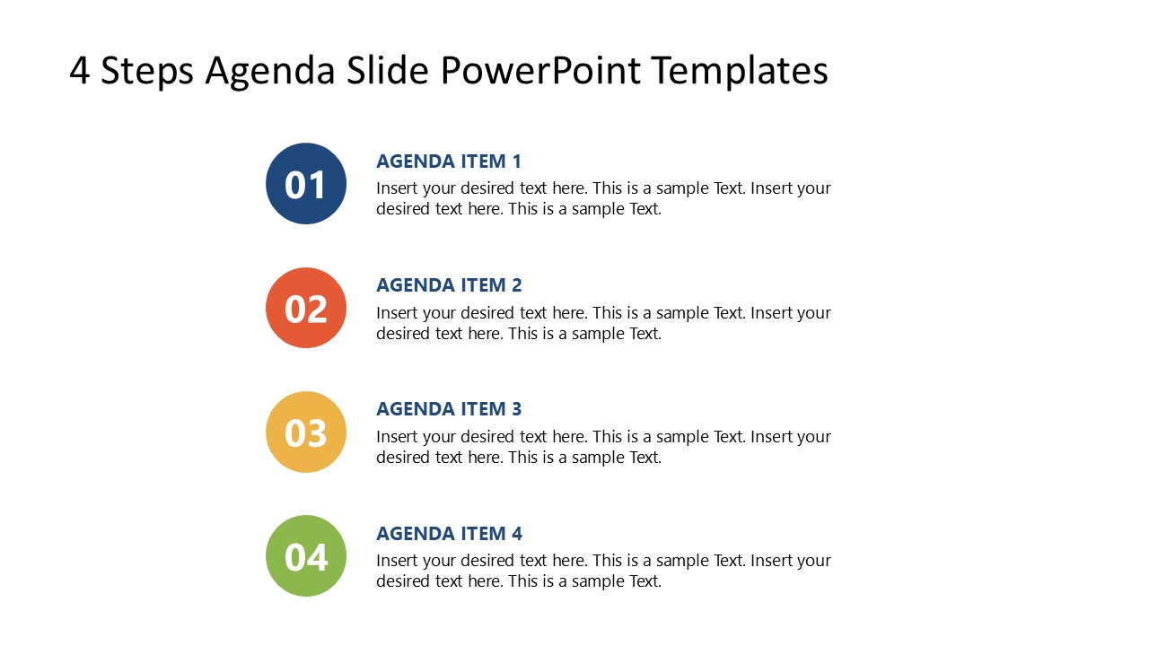 agenda ppt template