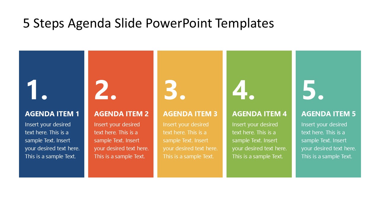 presentation template agenda