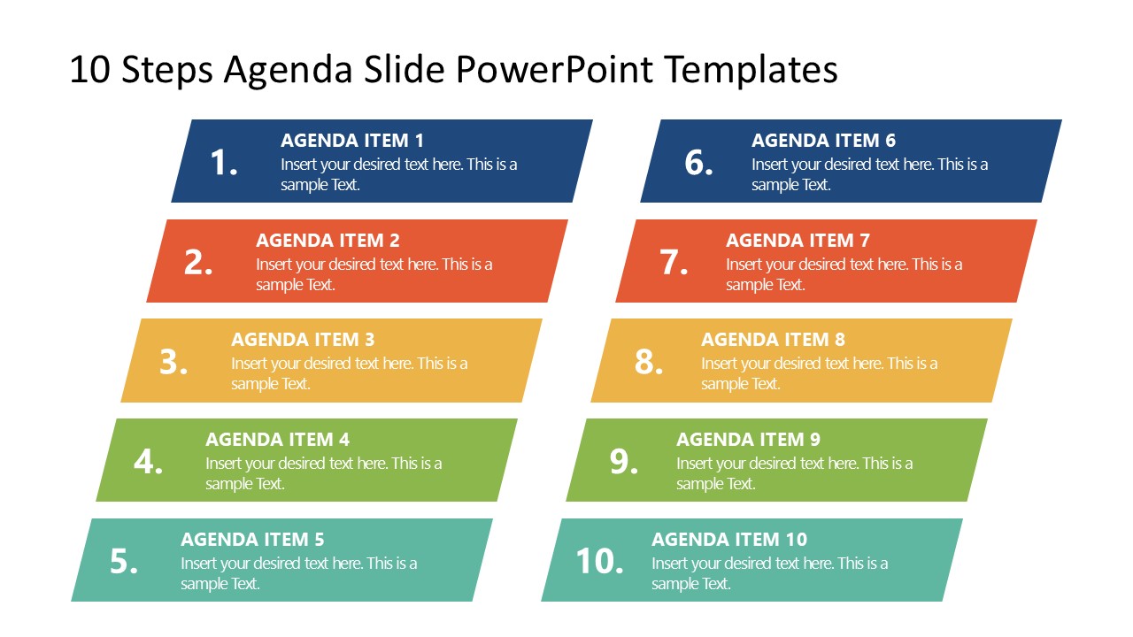 presentation agenda phrases