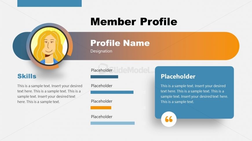 Cartoon Graphics Member Profile PPT