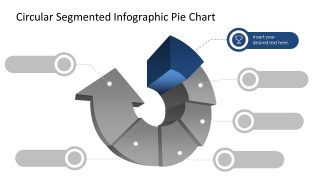 Arrow Circular Segment Pie Chart Step 1