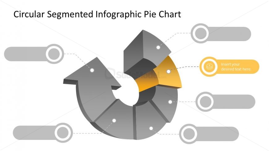 Arrow Circular Segment Pie Chart Step 2