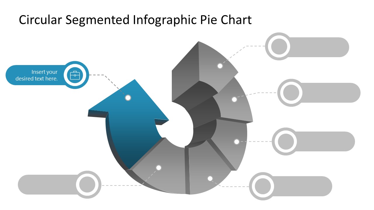 Arrow Circular Segment Pie Chart Step 6